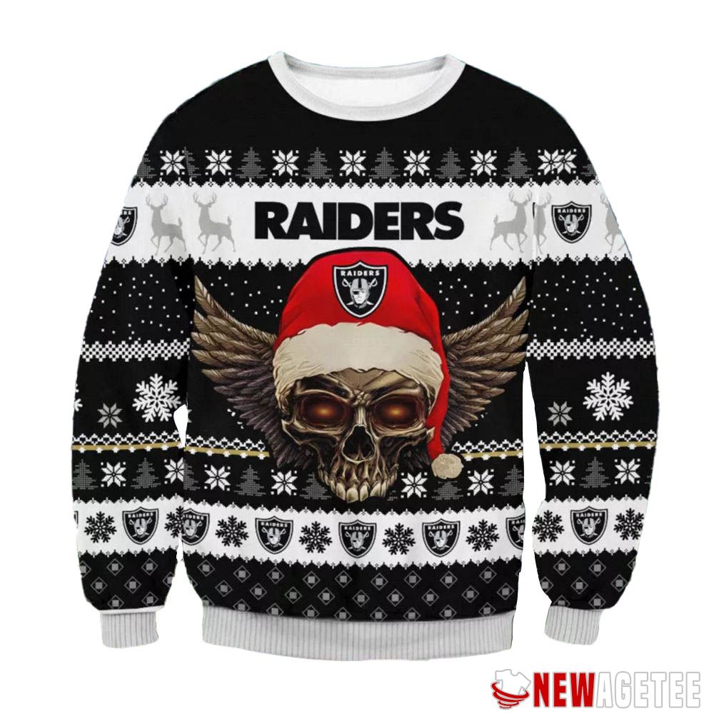 Las Vegas Raiders Knitted Ugly Christmas Sweater AOP Gift For Men And Women  - Limotees