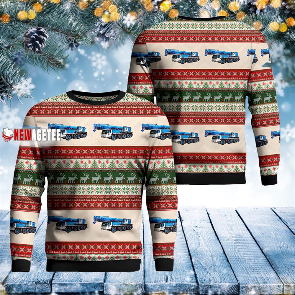 Liebherr Ltm 1130 51 Crane Christmas Sweater