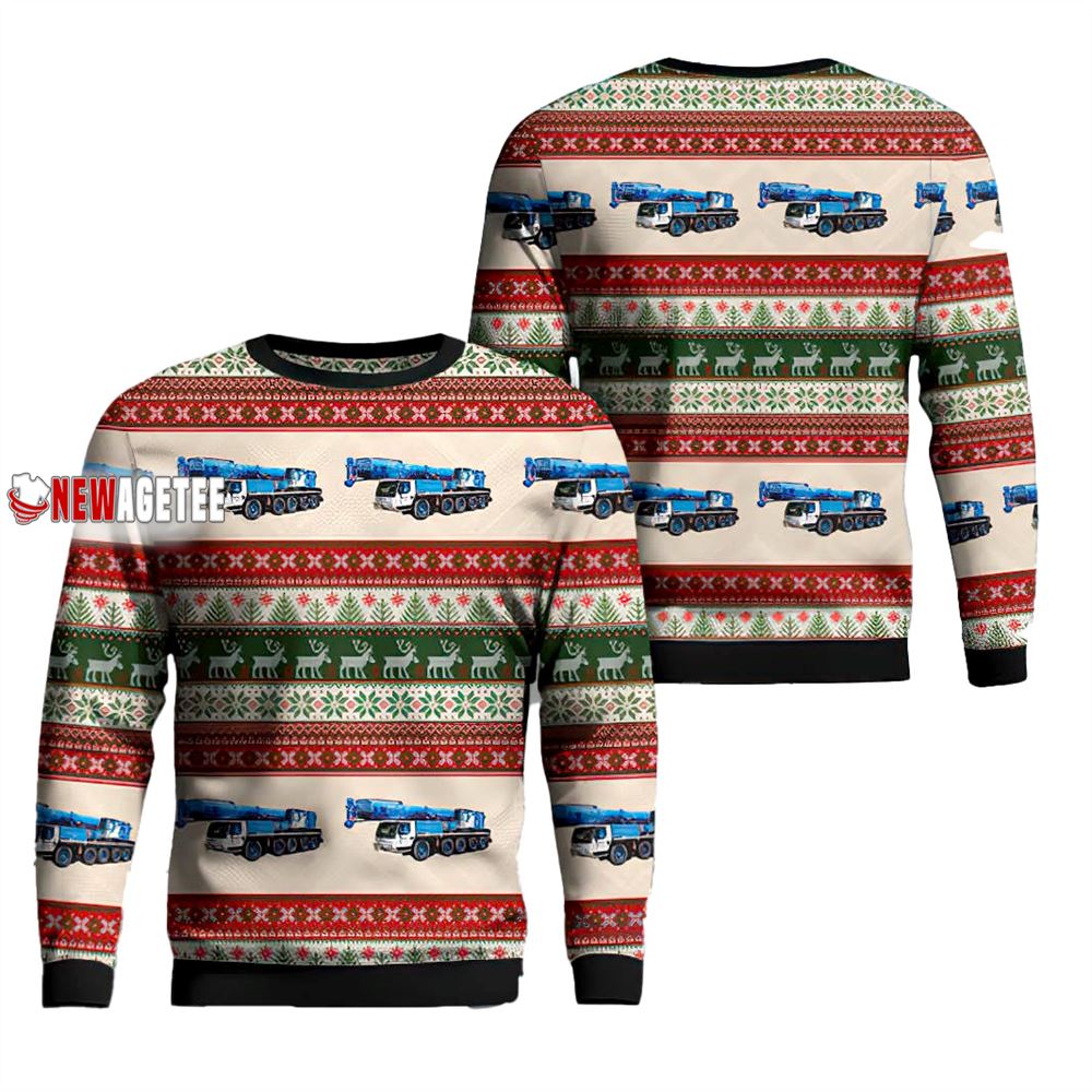 Liebherr Ltm 1130 51 Crane Christmas Sweater