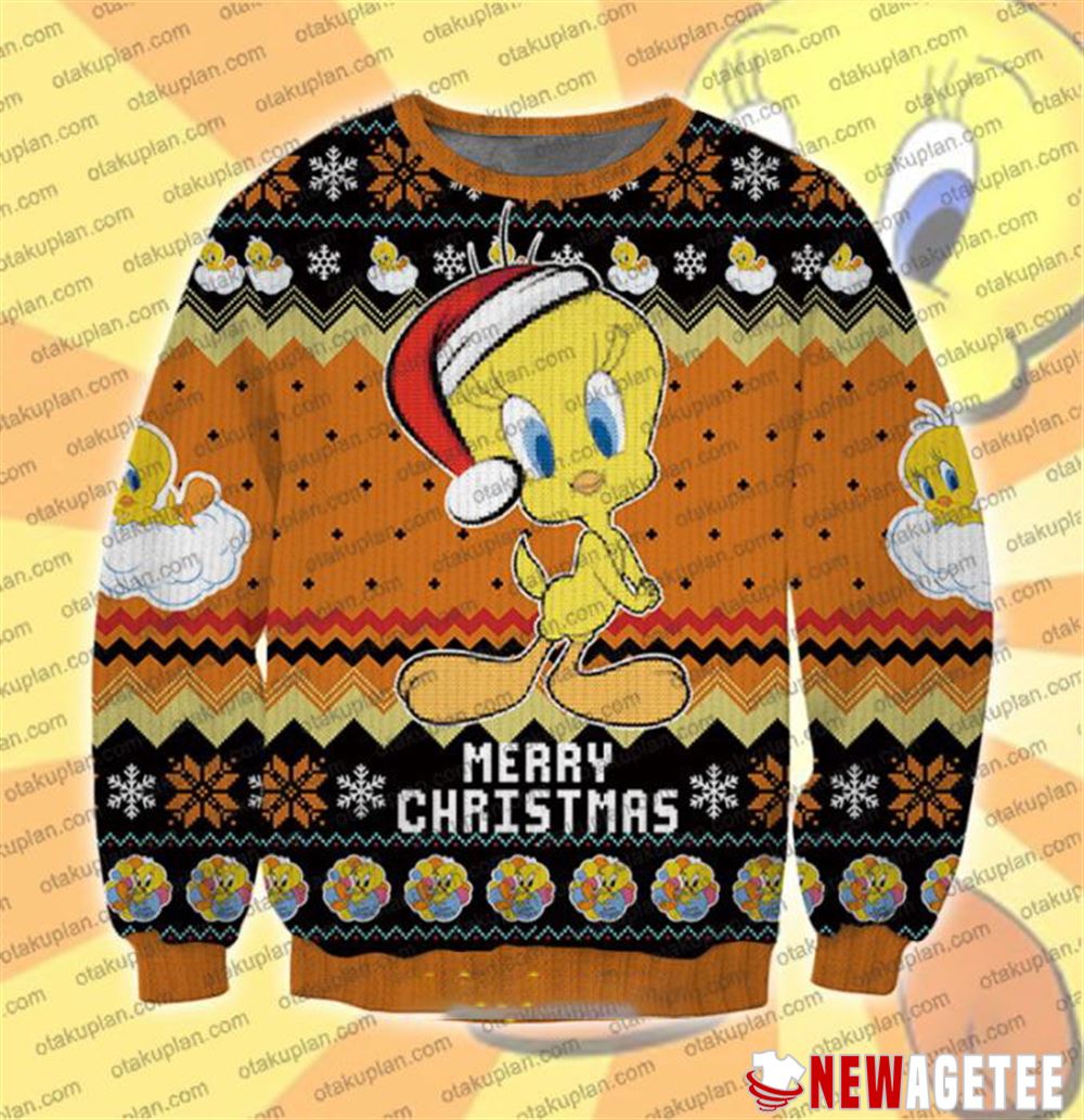Looney Tunes Tweety Bird New Ugly Christmas Sweater