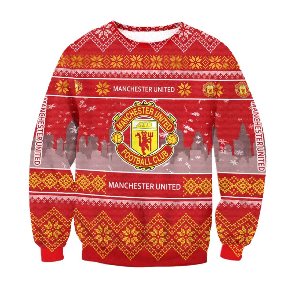 Manchester United Fc Logo Ugly Christmas Sweater