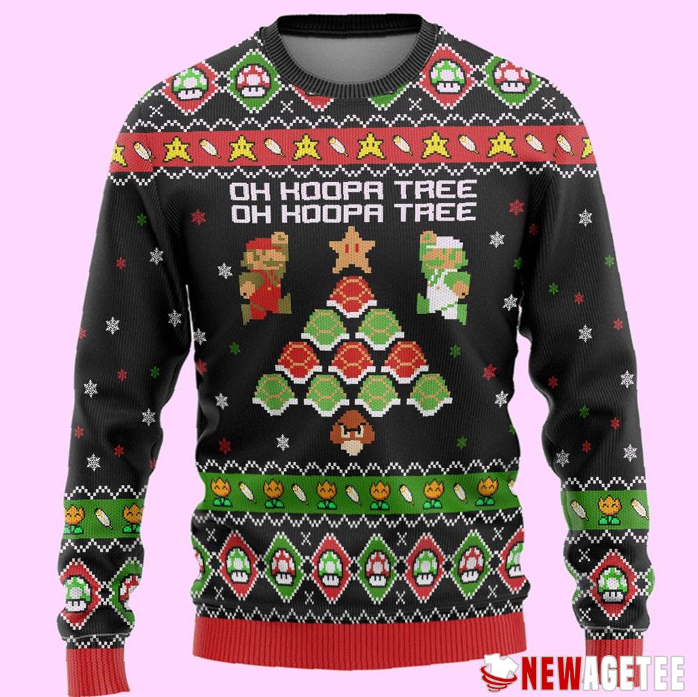 Mario Koopa Tree Ugly Christmas Sweater