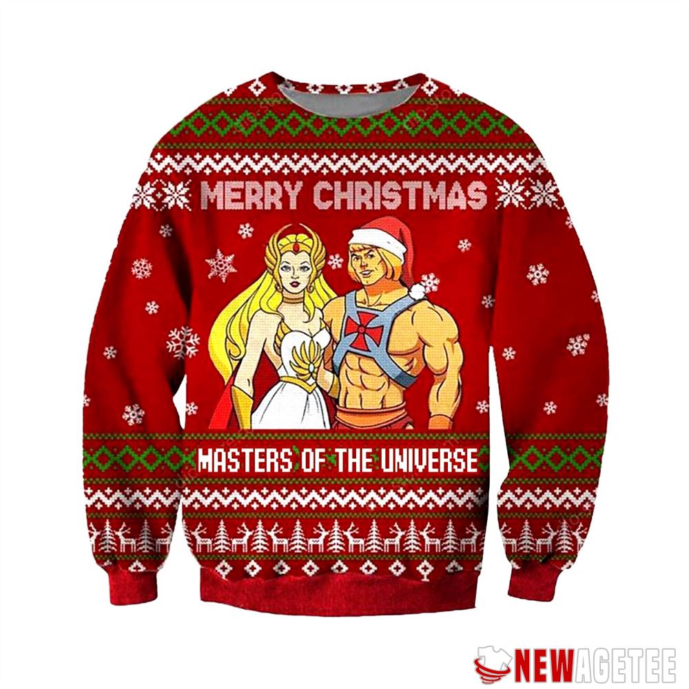 Merry Christmas Masters Of The Universe Ugly Christmas Sweater Gift