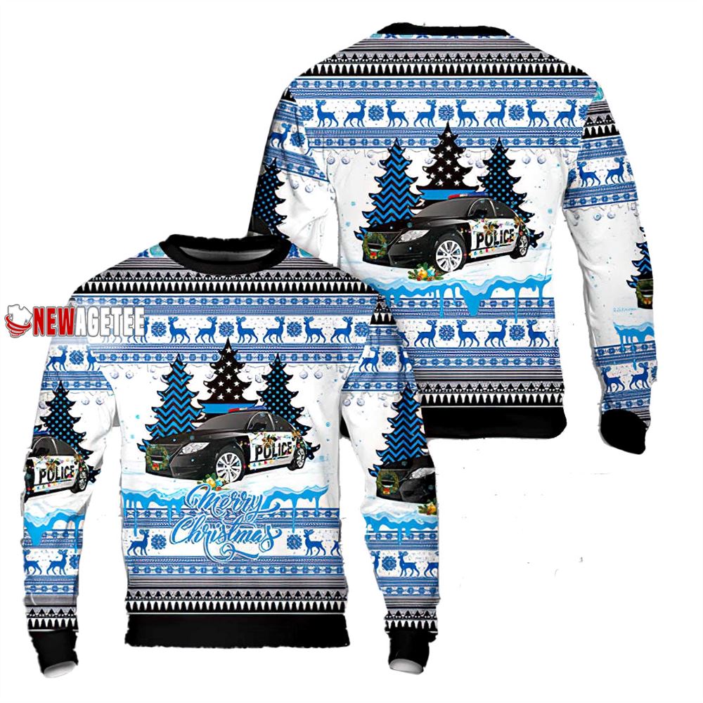 Merry Christmas Fire Truck Christmas Sweater