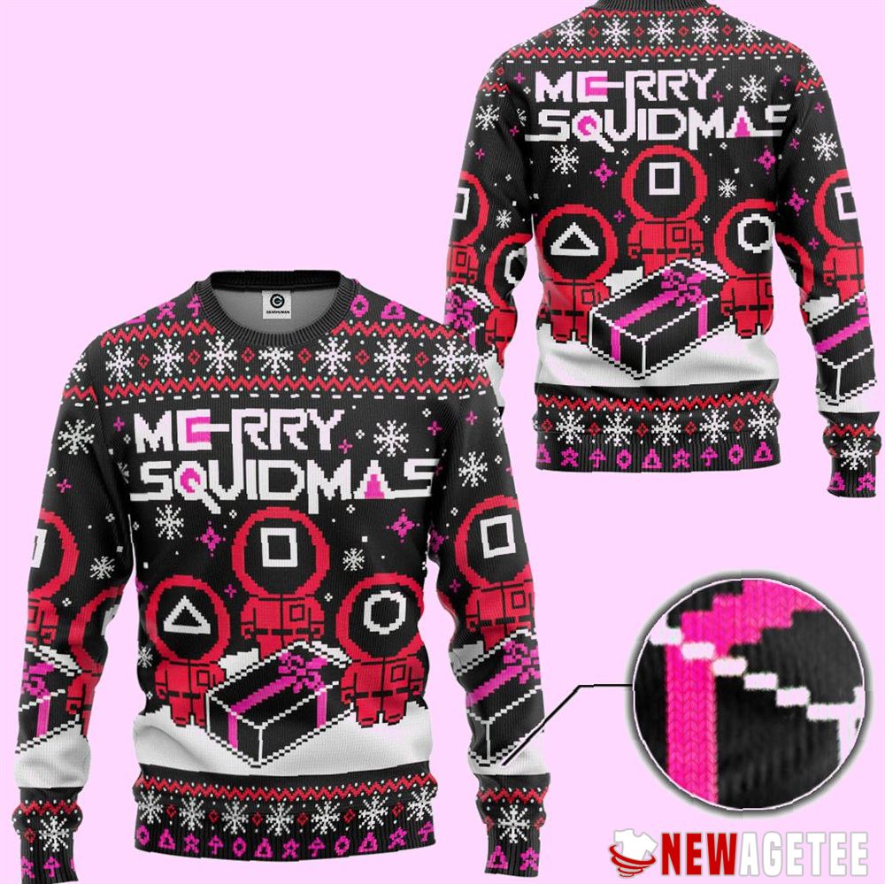Merry Squidmas Squid Game Ugly Christmas Sweater