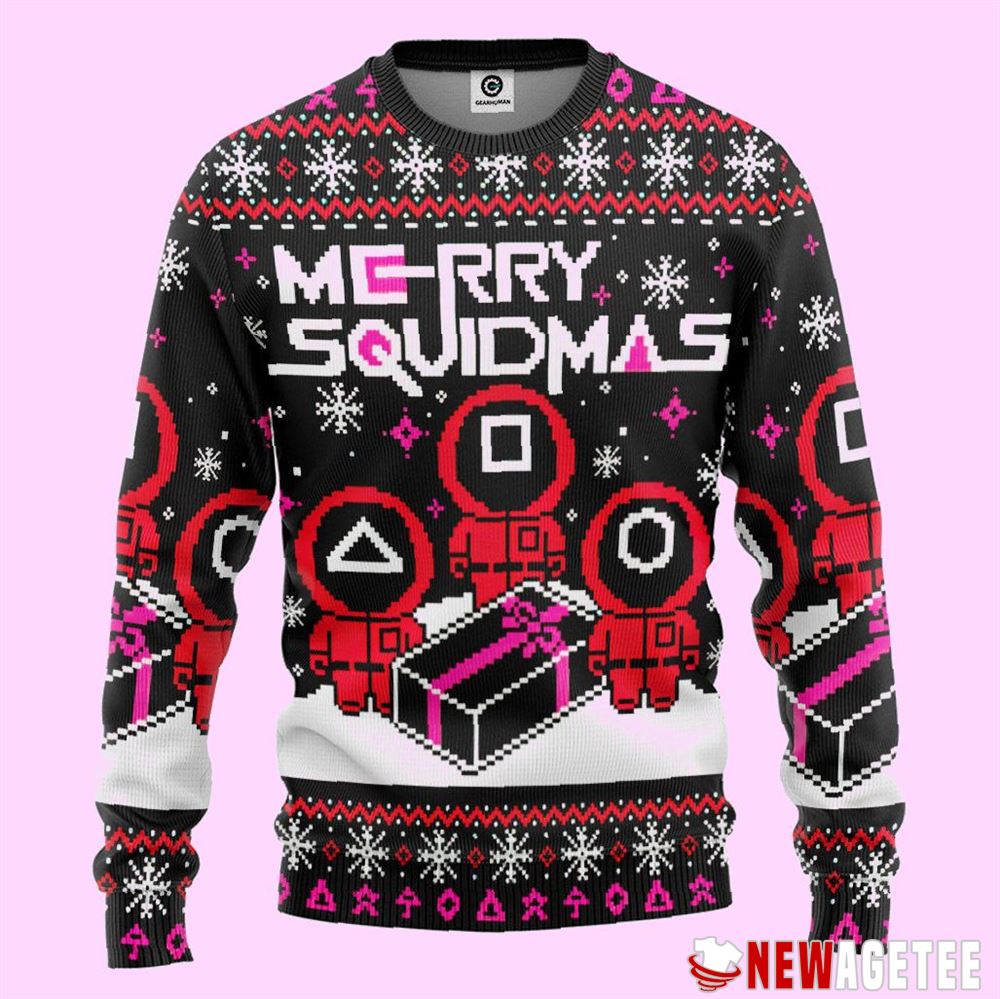 Merry Squidmas Squid Game Ugly Christmas Sweater