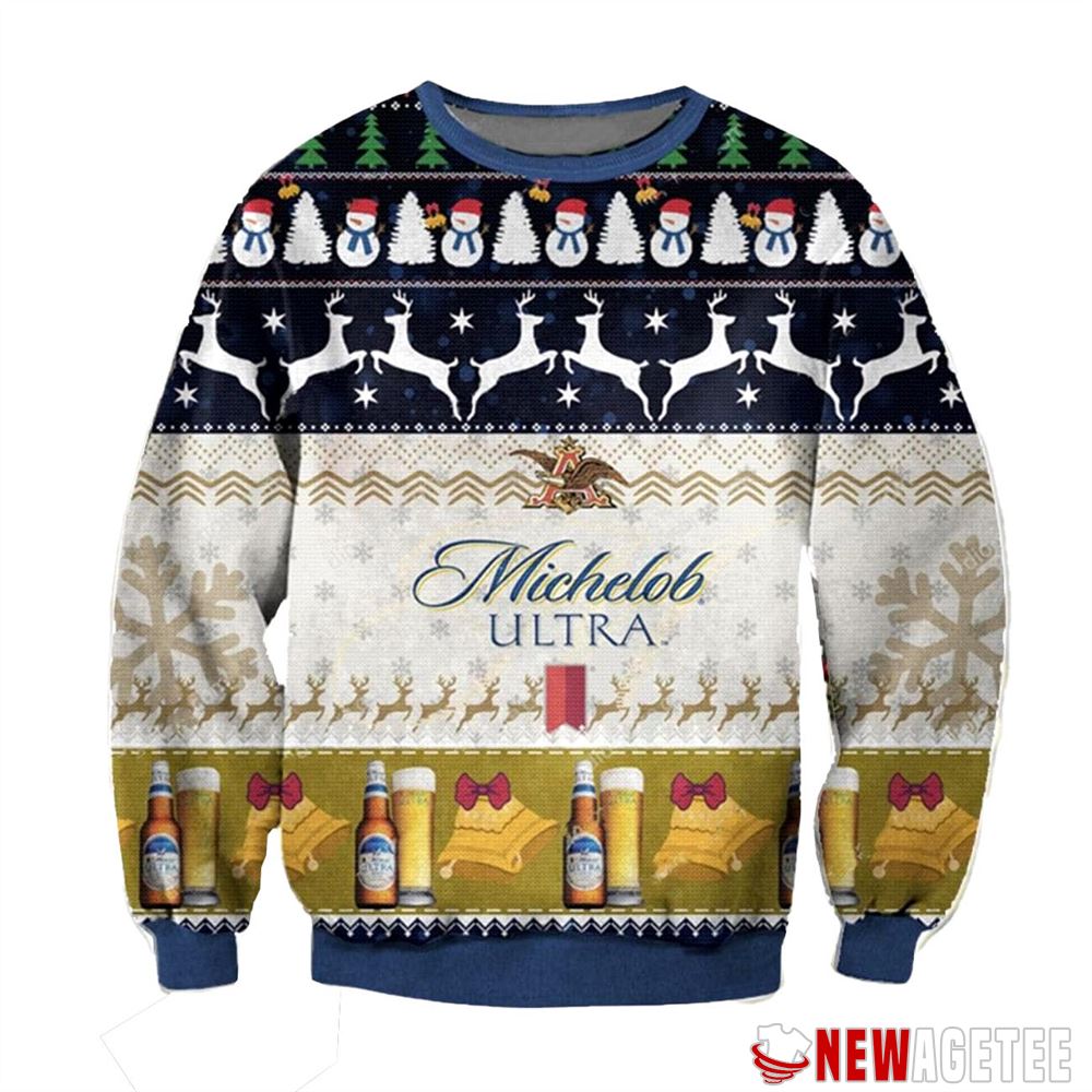 Michelob Ultra Ugly Christmas Sweater Gift