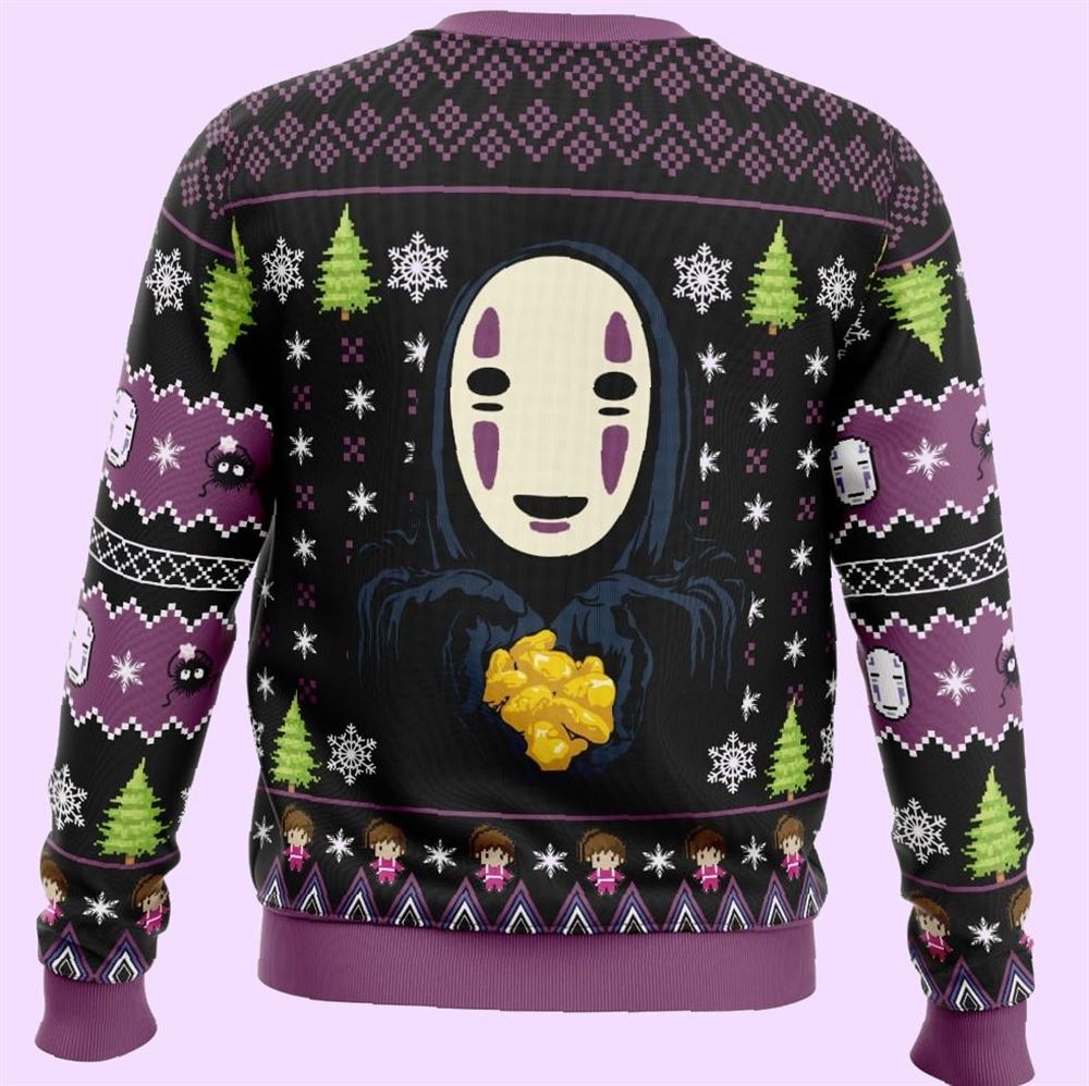 No Face Gold Nuggets Spirited Away Christmas Ugly Sweater