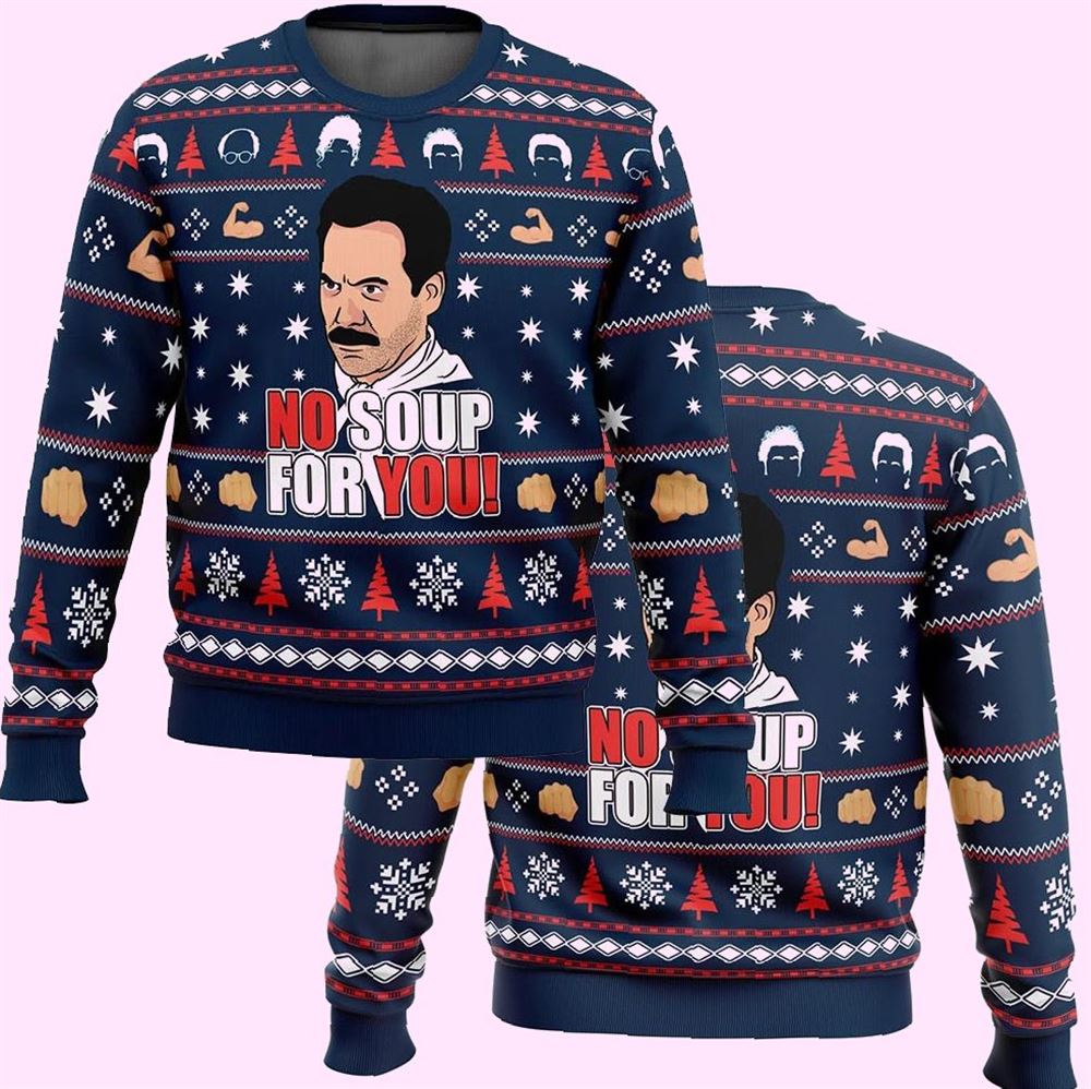 No Soup For You Seinfeld Christmas Ugly Sweater