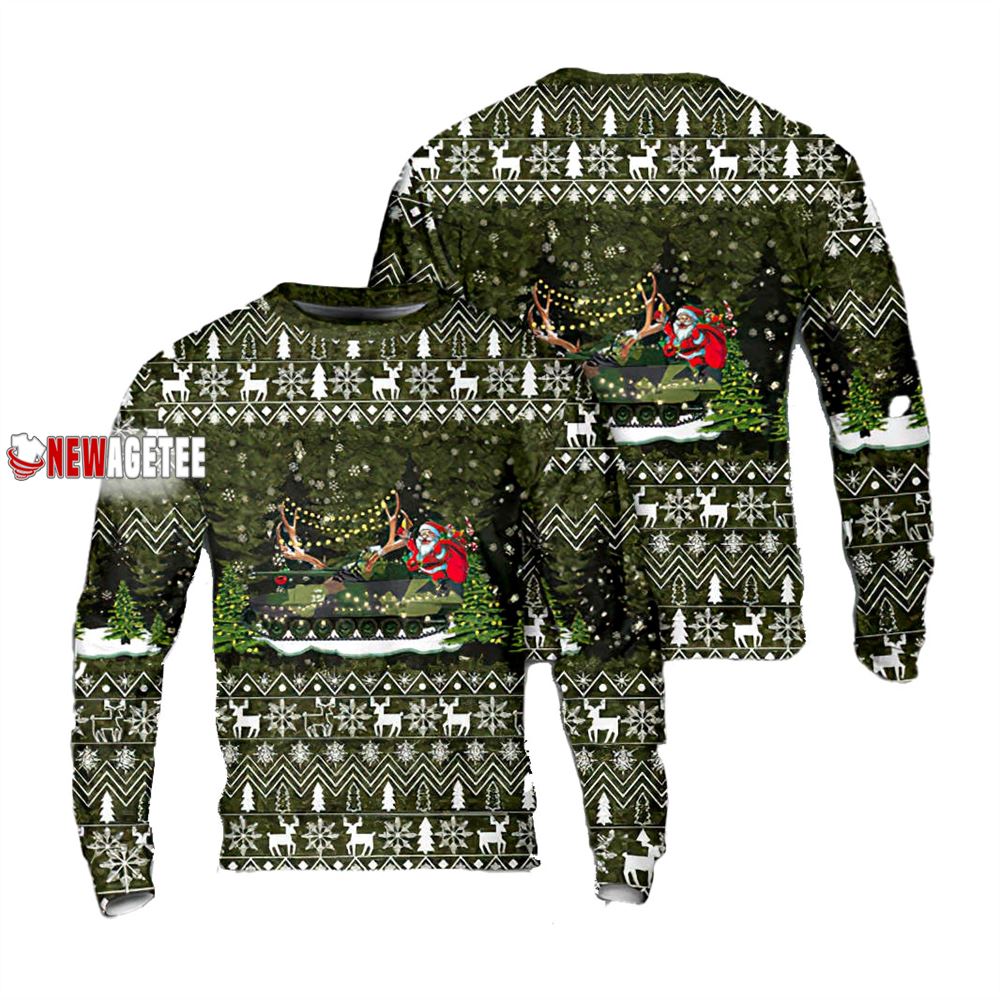 Norwegian Army Nm135 Stormpanservogn Christmas Ugly Sweater
