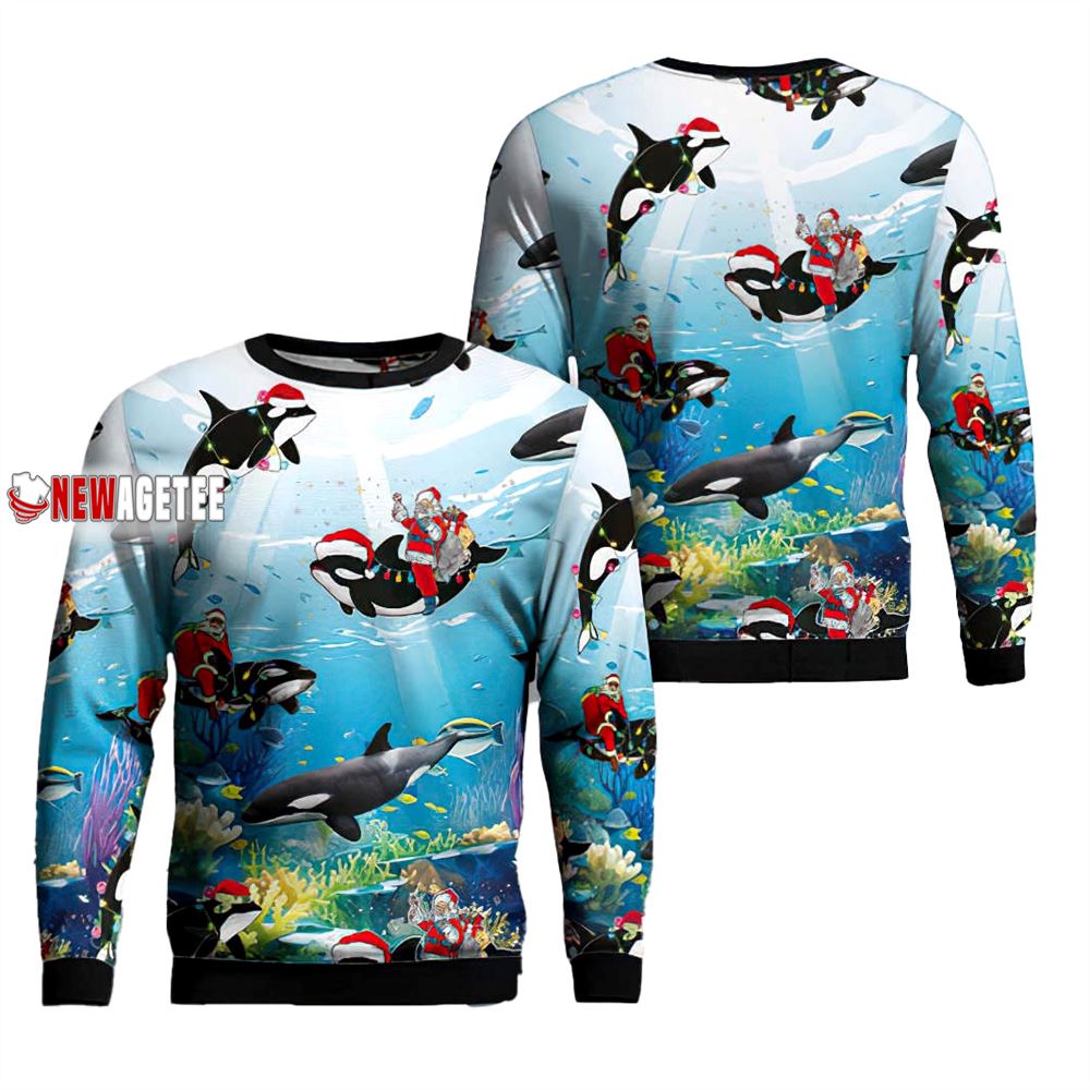 Orcas Killer Whales Christmas Sweater