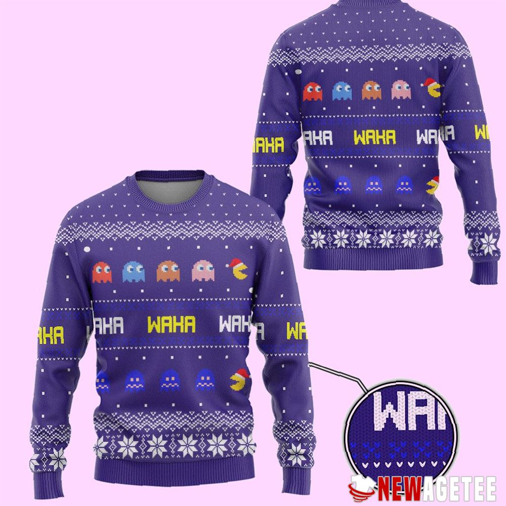 Pacman Waka Waka Ugly Christmas Sweater