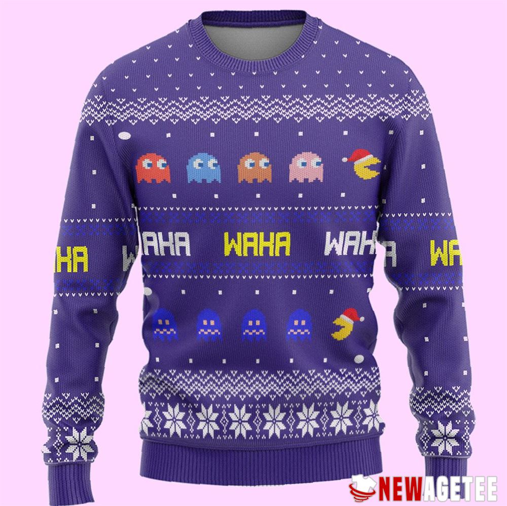 Pacman Waka Waka Ugly Christmas Sweater