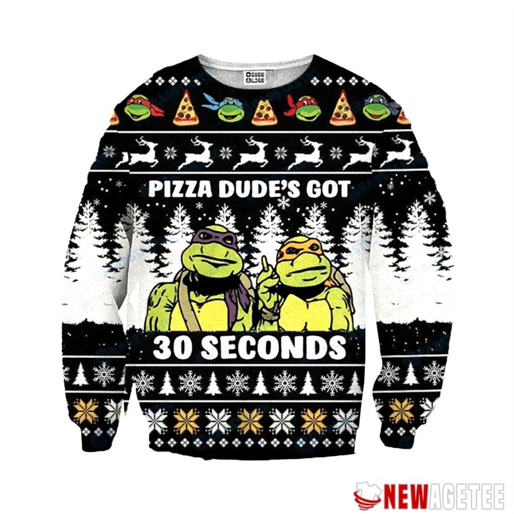 Pizza Dude Ugly Christmas Sweater Gift