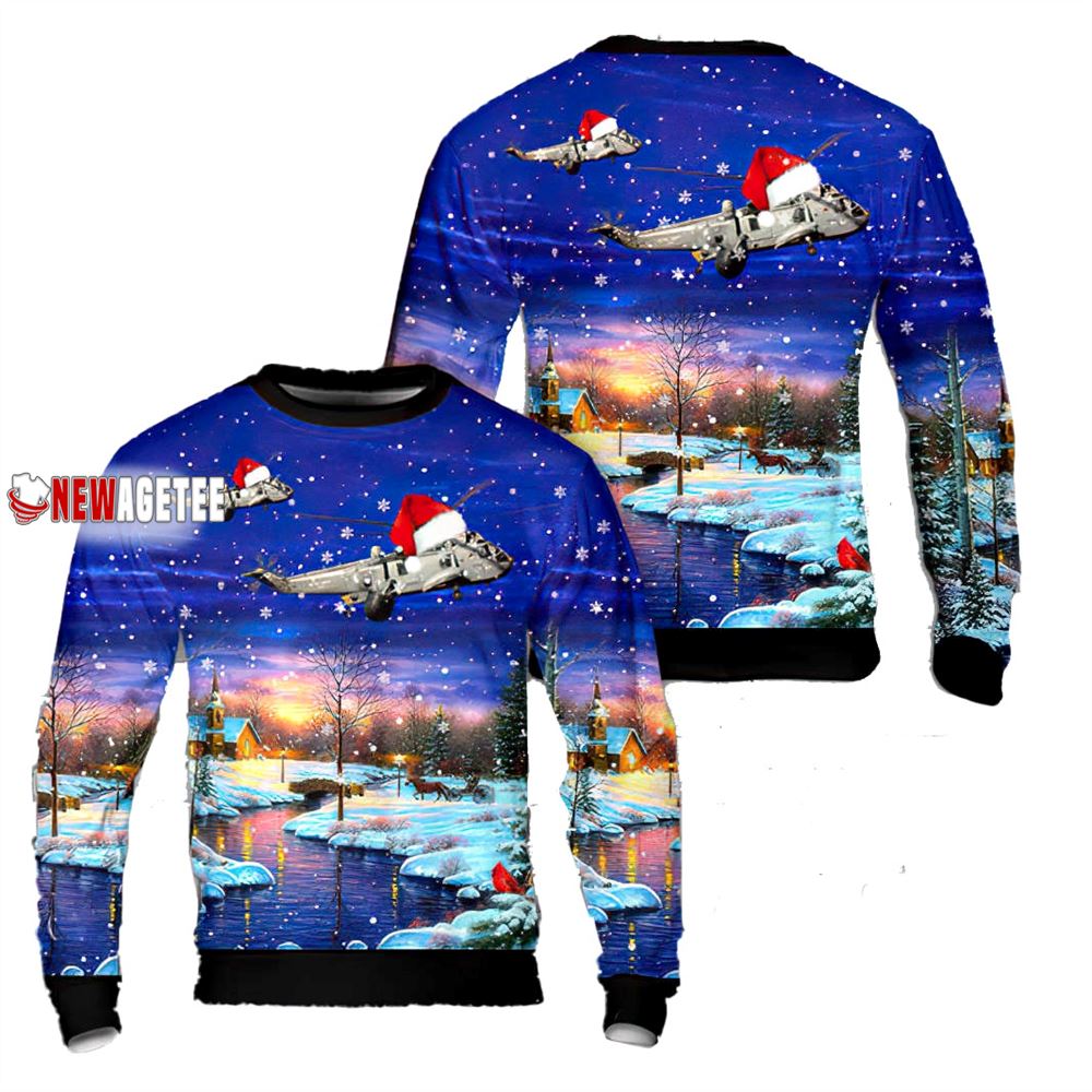 Royal Canadian Navy Hmcs Qu Appelle Dde 264 Christmas Sweater