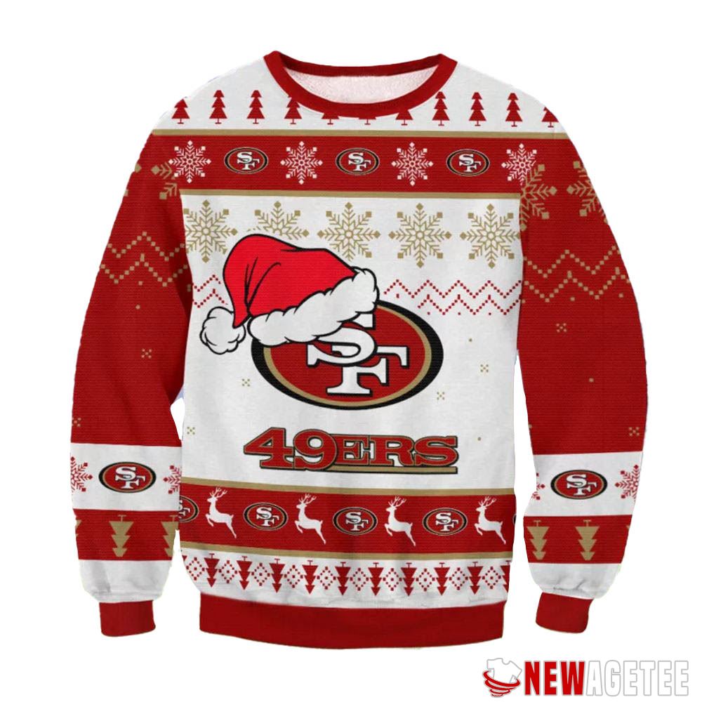 San Francisco 49ers Grinch Cunningly Smile Nfl Ugly Christmas Sweater