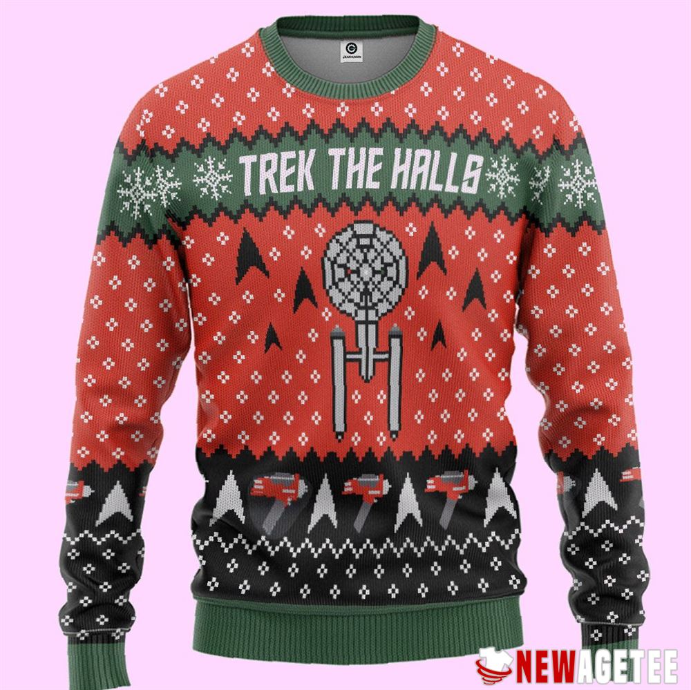 Star Trek The Halls Ugly Christmas Sweater