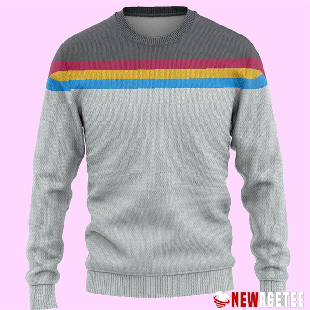 Star Trek Wesley Crusher Ugly Christmas Sweater