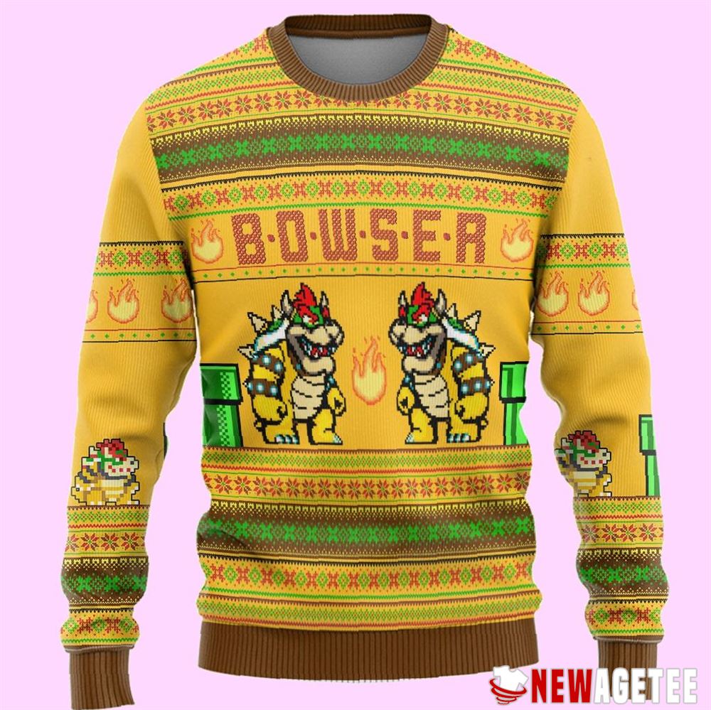 Super Mario Bowser Ugly Christmas Sweater