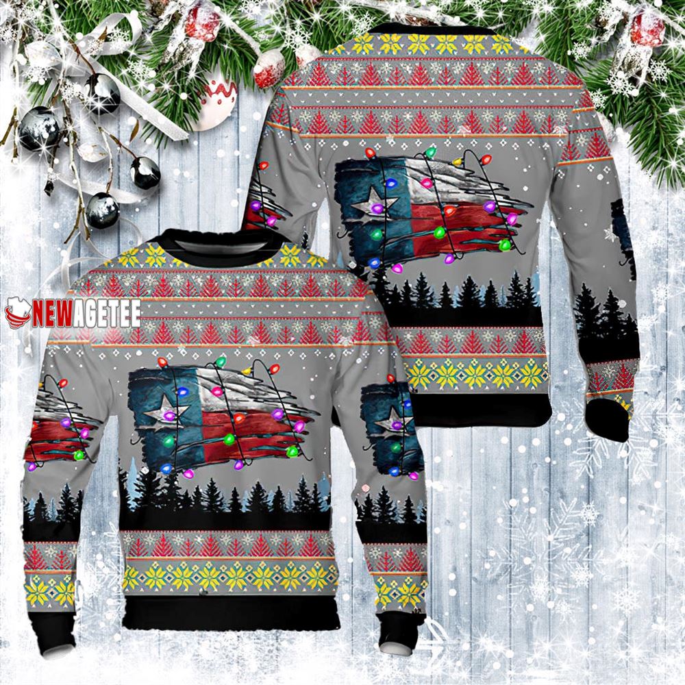 Texas Flag Christmas Sweater