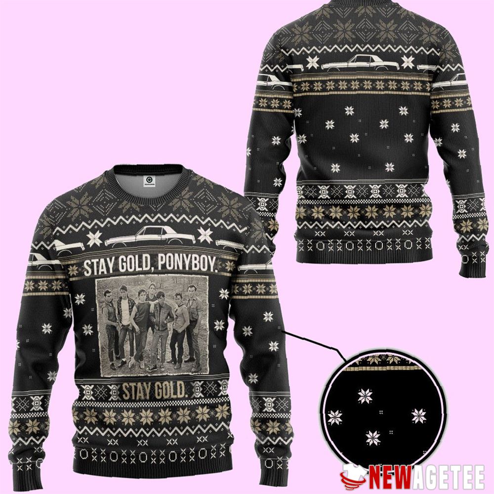 The Outsiders Stay Gold Ponyboy Ugly Christmas Sweater