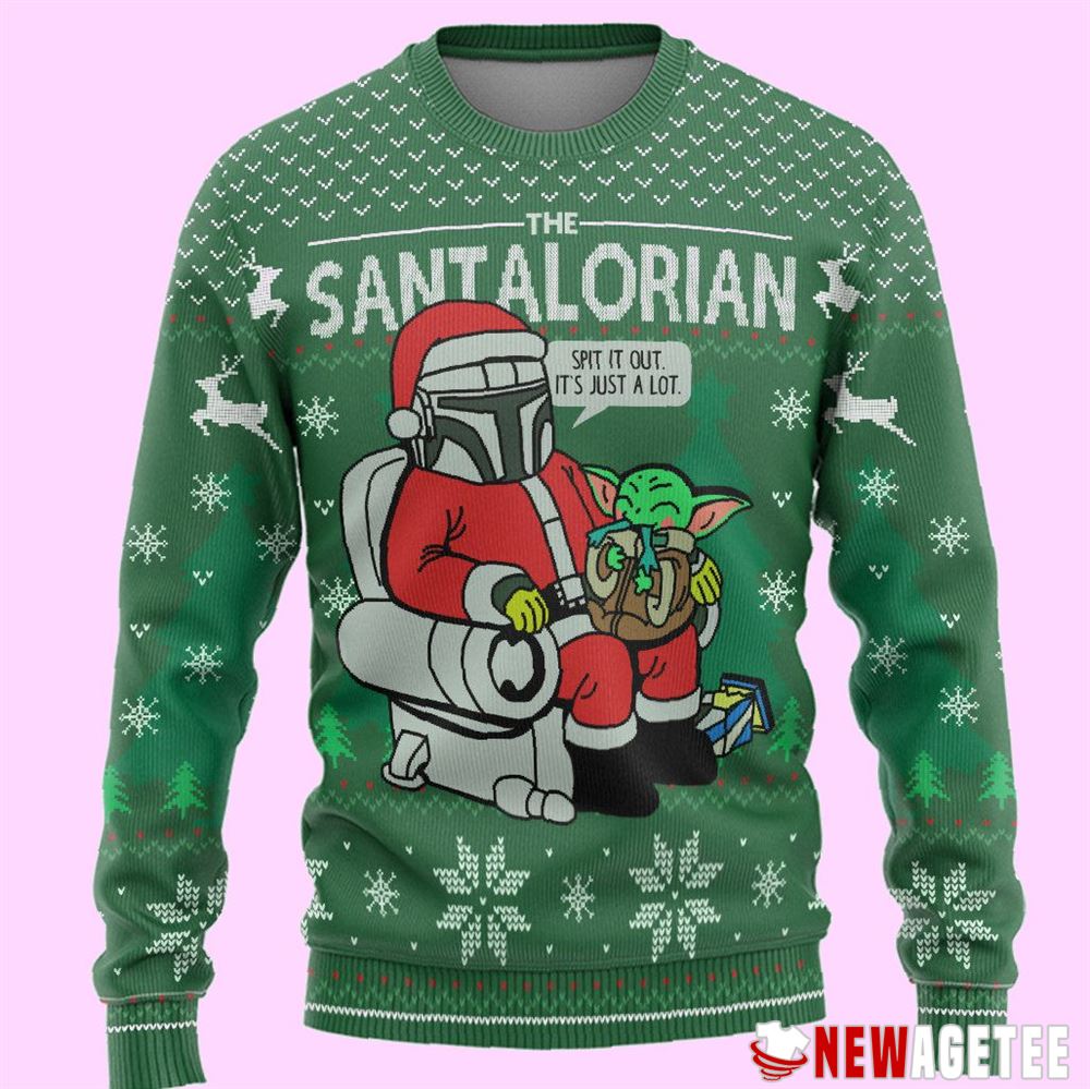The Santalorian Baby Yoda Ugly Christmas Sweater