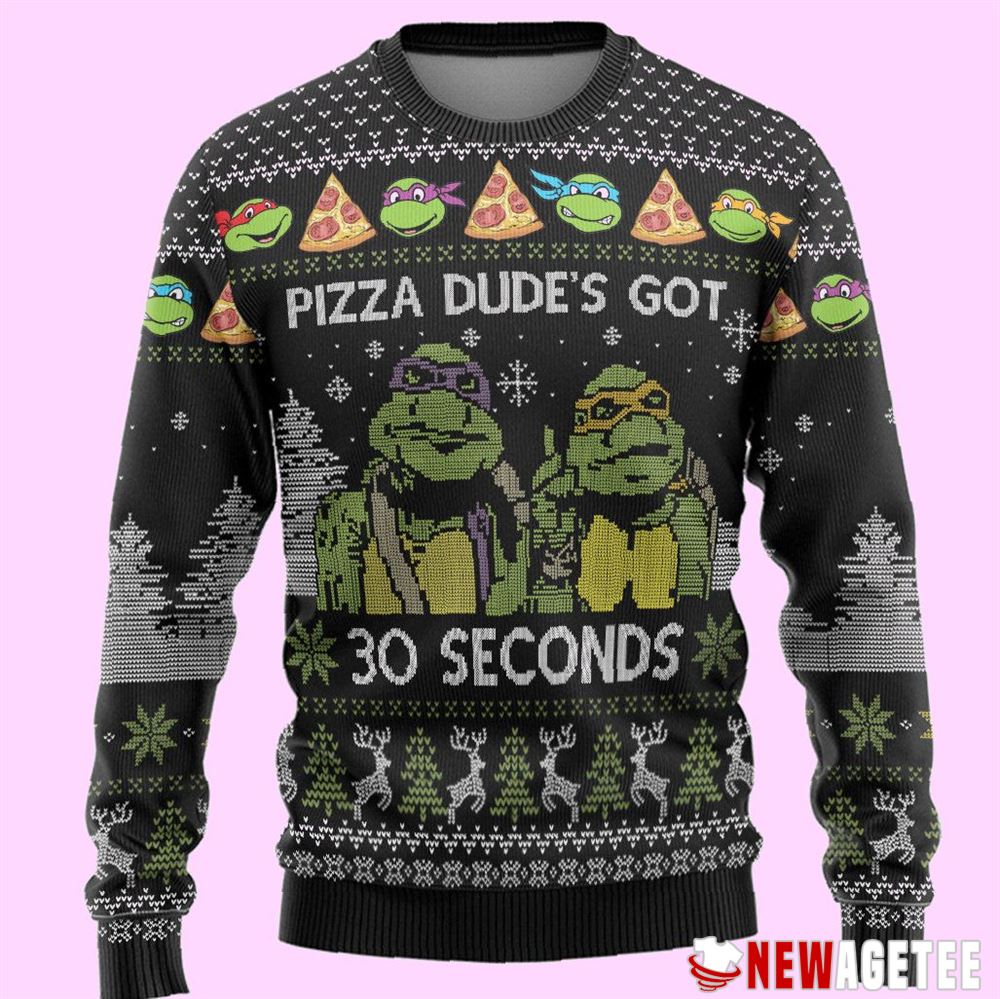 Tmnt Pizza Dude Ugly Christmas Sweater