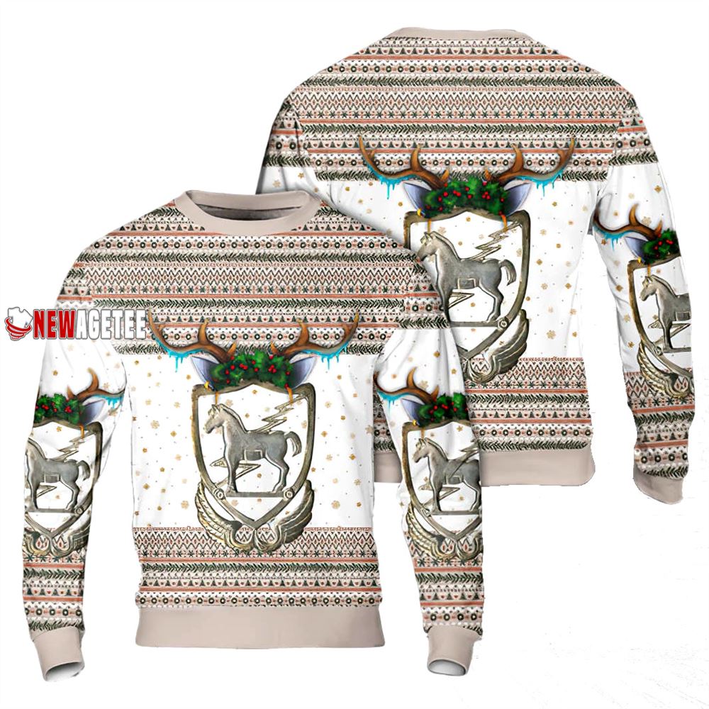 Us Army 10th Mountain Division Chrsitmas Aop Sweater