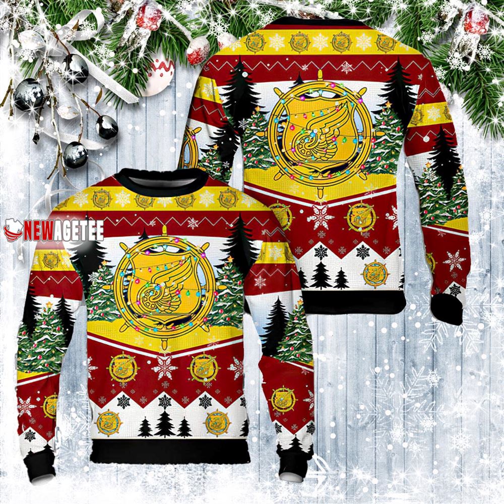 Us Army Transportation Corps Branch Insignia Christmas Sweater