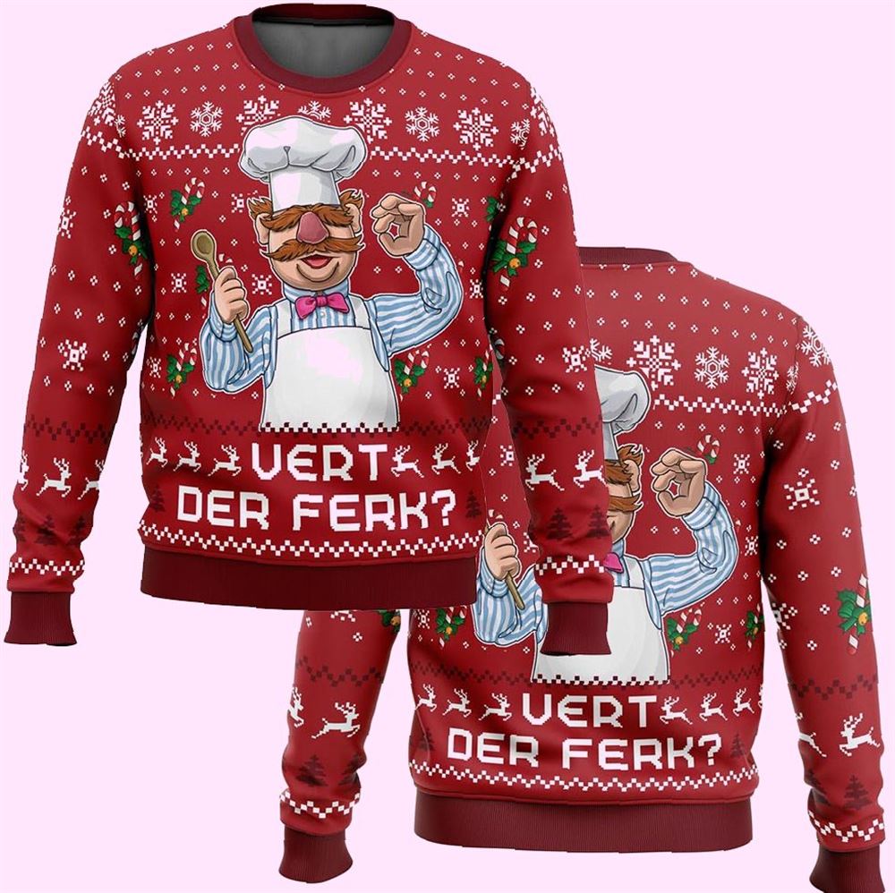 Vert Der Ferk The Muppet Show Christmas Ugly Sweater