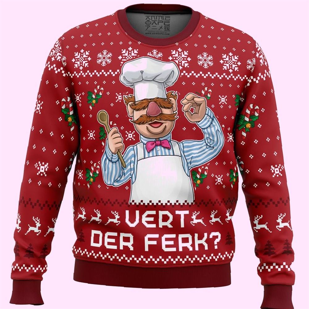 Vert Der Ferk The Muppet Show Christmas Ugly Sweater