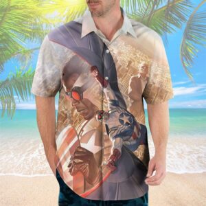 Sam Wilson Captain America by Alex Ross Hawaiian Shirt