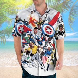 2 Vecchio Avengers Marvels Voices Avengers Hawaiian Shirt