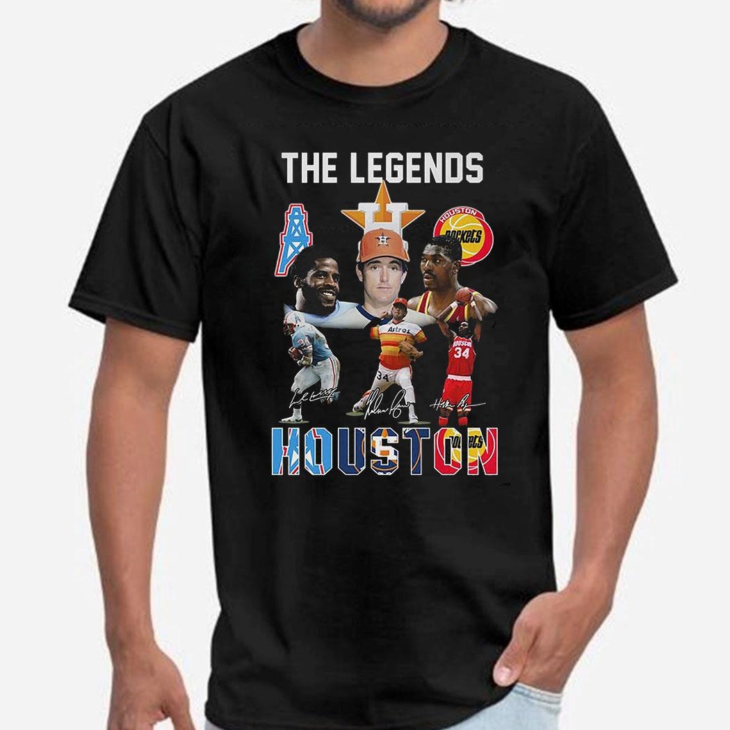 Houston Oilers Houston Rockets Houston Astros The Legends T-shirt