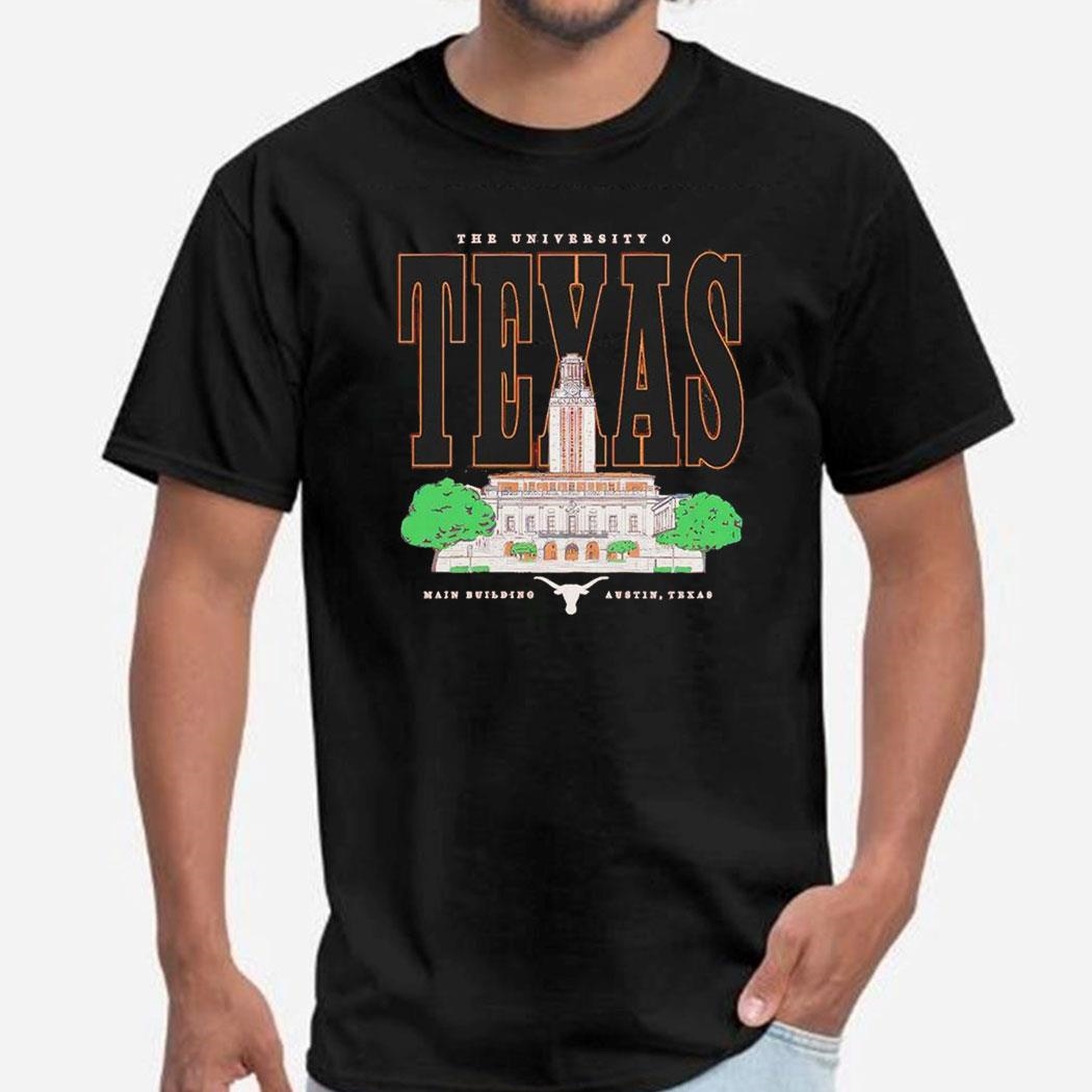 University Of Texas Main Building Tower T-shirt Hoodie