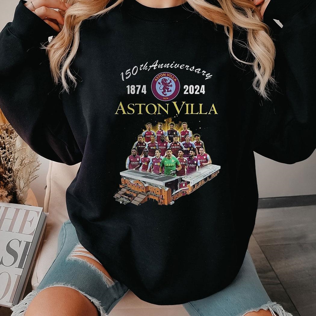 150th Anniversary 1874-2024 Aston Villa Shirt Hoodie