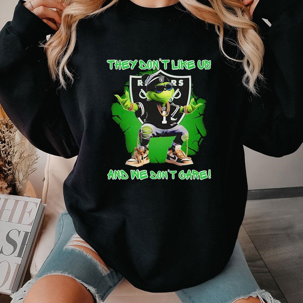 Raiders store grinch shirt