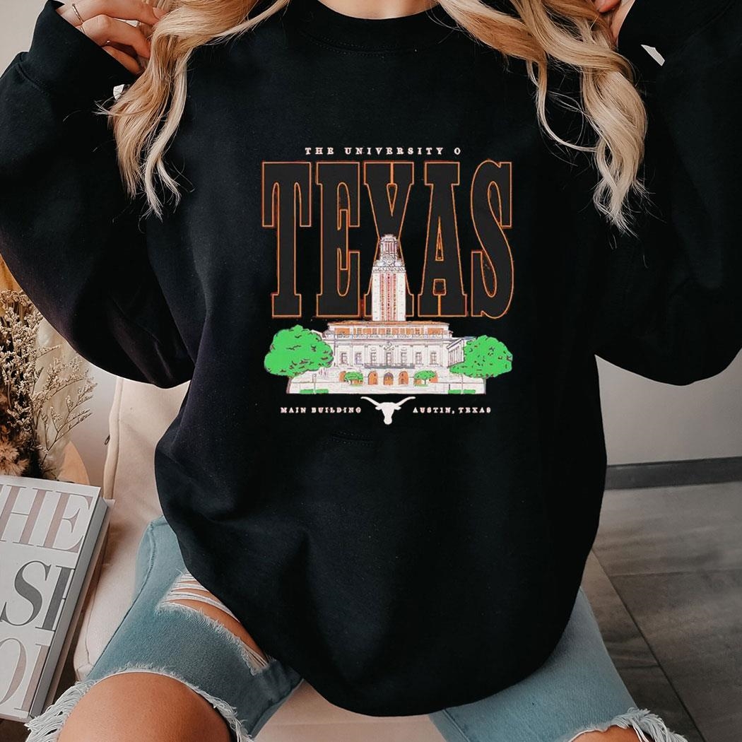 University Of Texas Main Building Tower T-shirt Hoodie