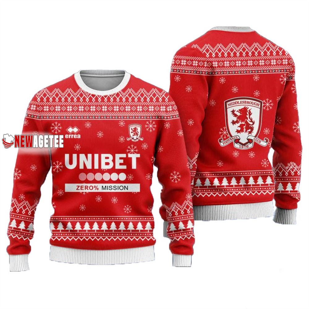 Middlesbrough Fc Christmas Ugly Sweater