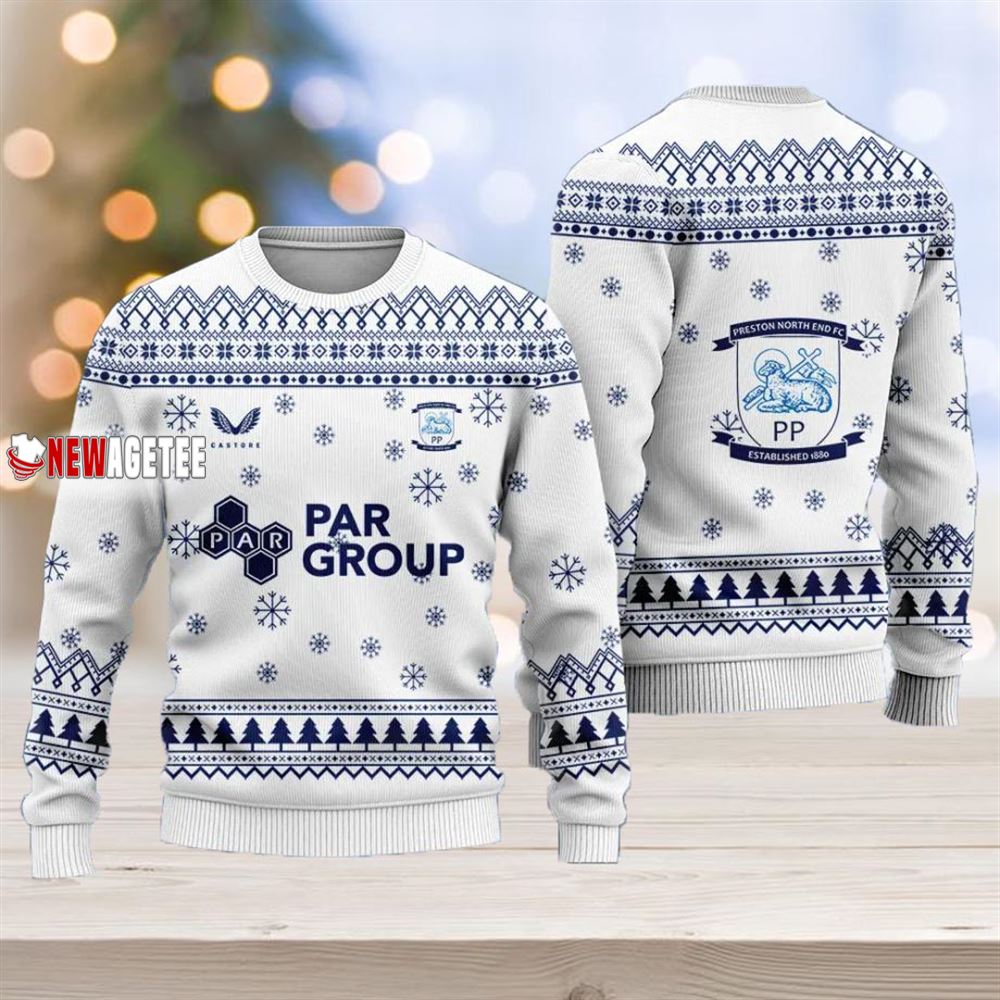 Preston North End Fc Christmas Ugly Sweater