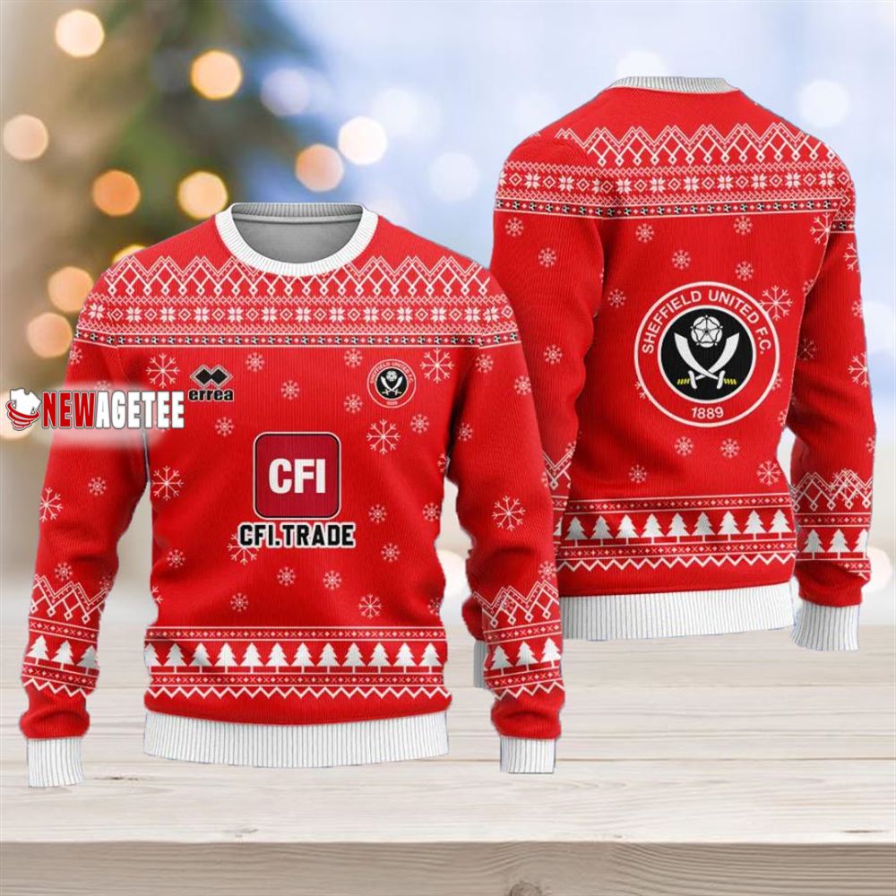 Sheffield United Fc Christmas Ugly Sweater