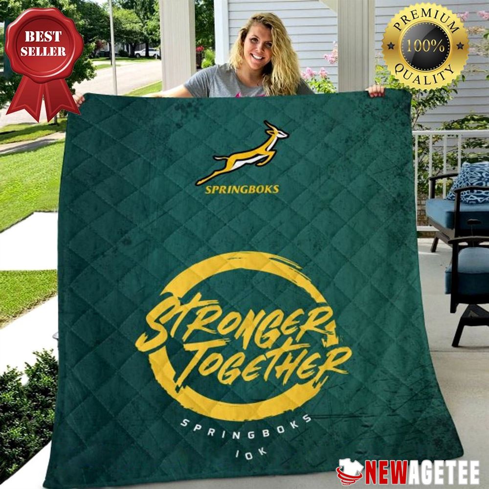 South Africa X Rugby World Cup Springboks Quilt Fleece Blanket