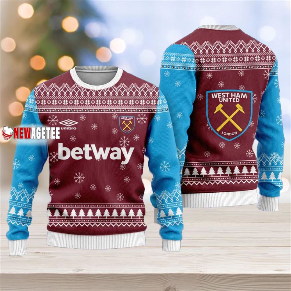 West Ham United Fc Christmas Ugly Sweater