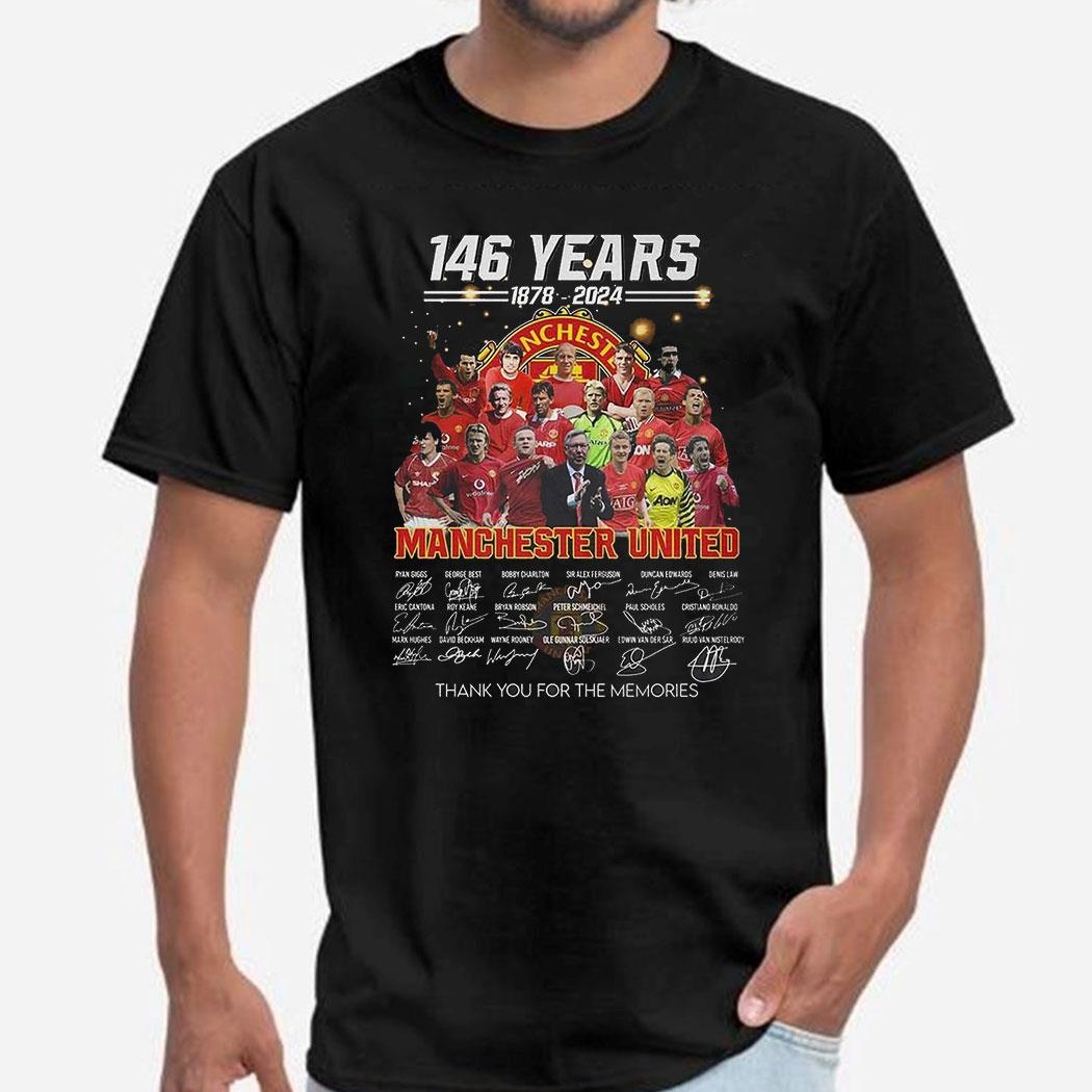 146 Years 1878 – 2024 Manchester United Thank You For The Memories T-shirt Ladies Tee