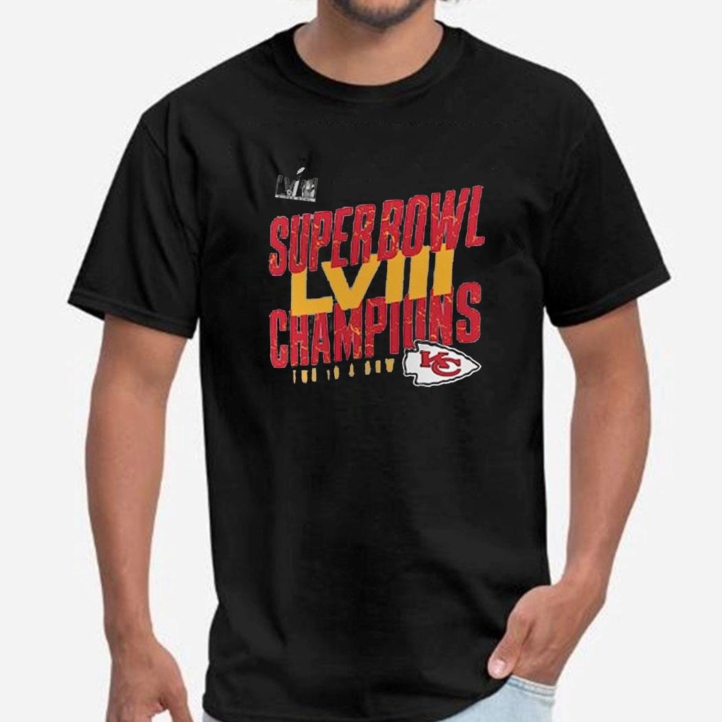 Kansas City Chiefs Fanatics Branded Women’s Super Bowl Lviii Champions Iconic Victory Shirt