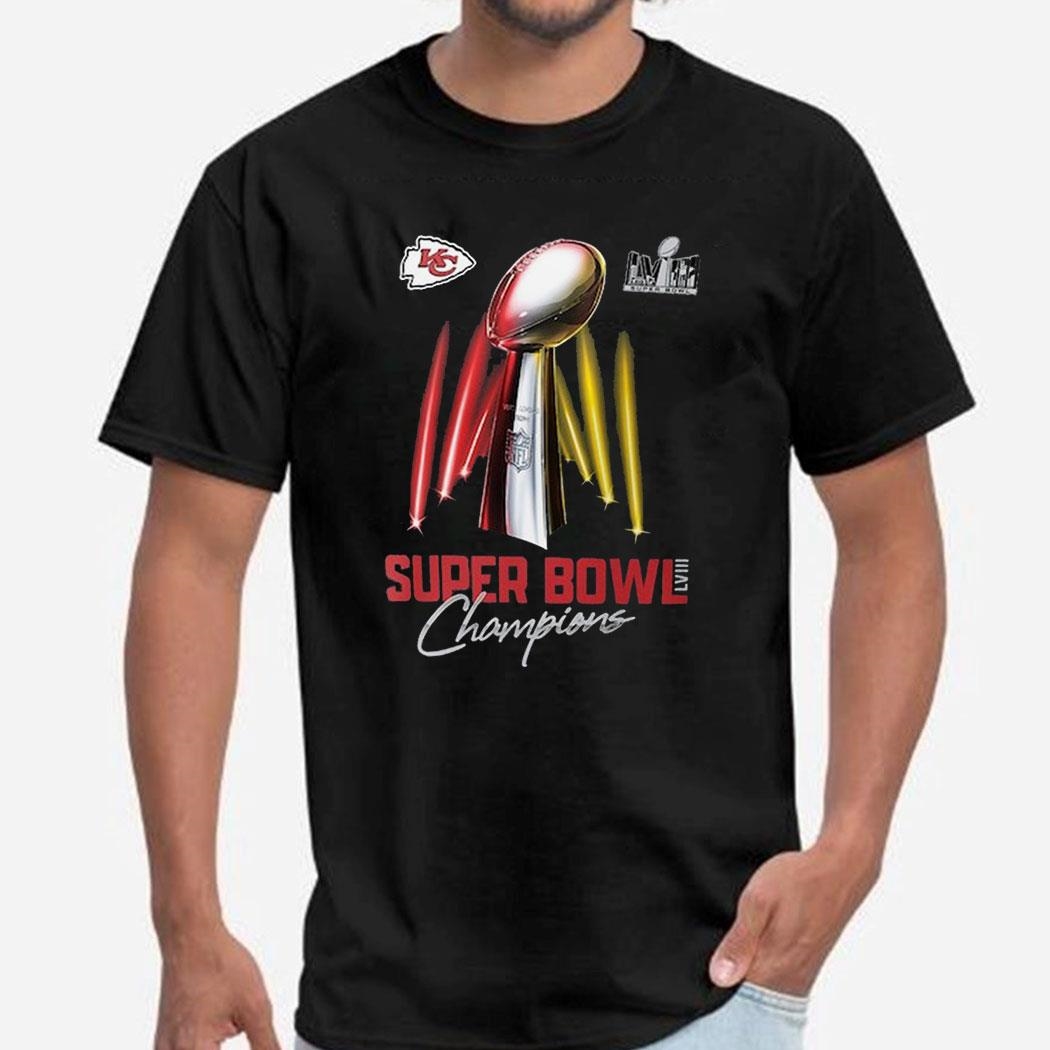 Kansas City Chiefs Nike Super Bowl Lviii Champions Lombardi Trophy T-shirt