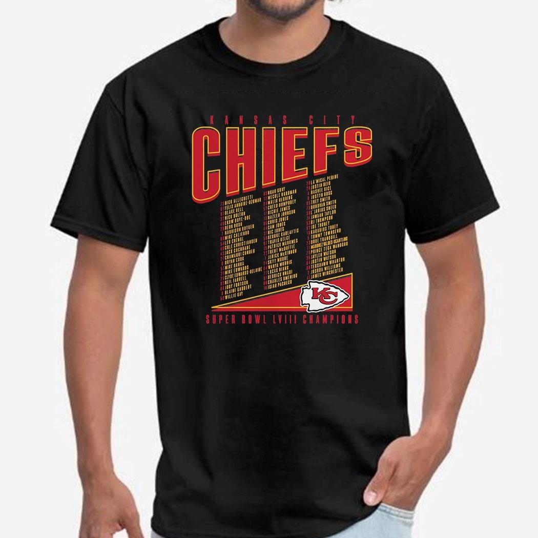 Kansas City Chiefs Super Bowl Lviii Champions Roster Best Teammates T-shirt