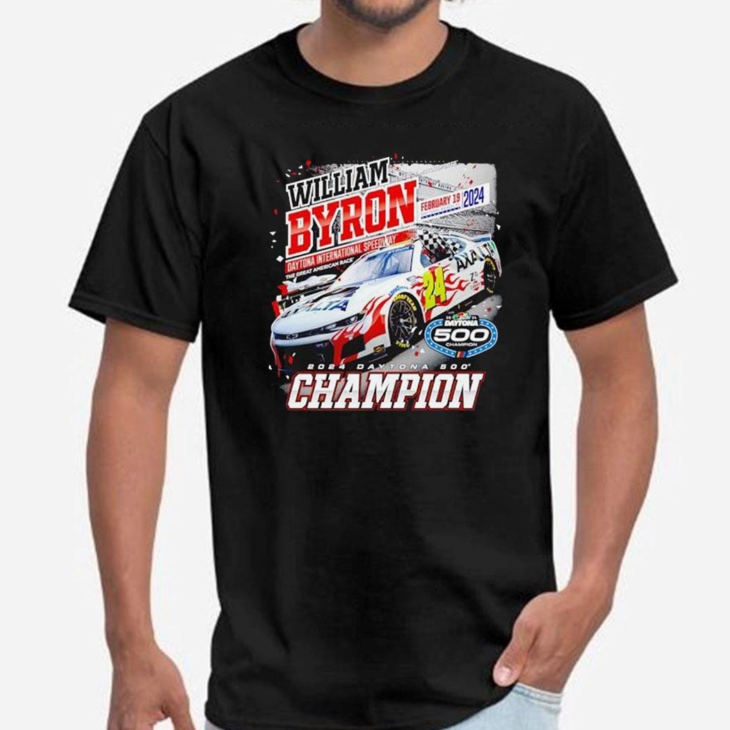 Official William Byron 2024 Daytona 500 Champion Past Champions Shirt Ladies Tee