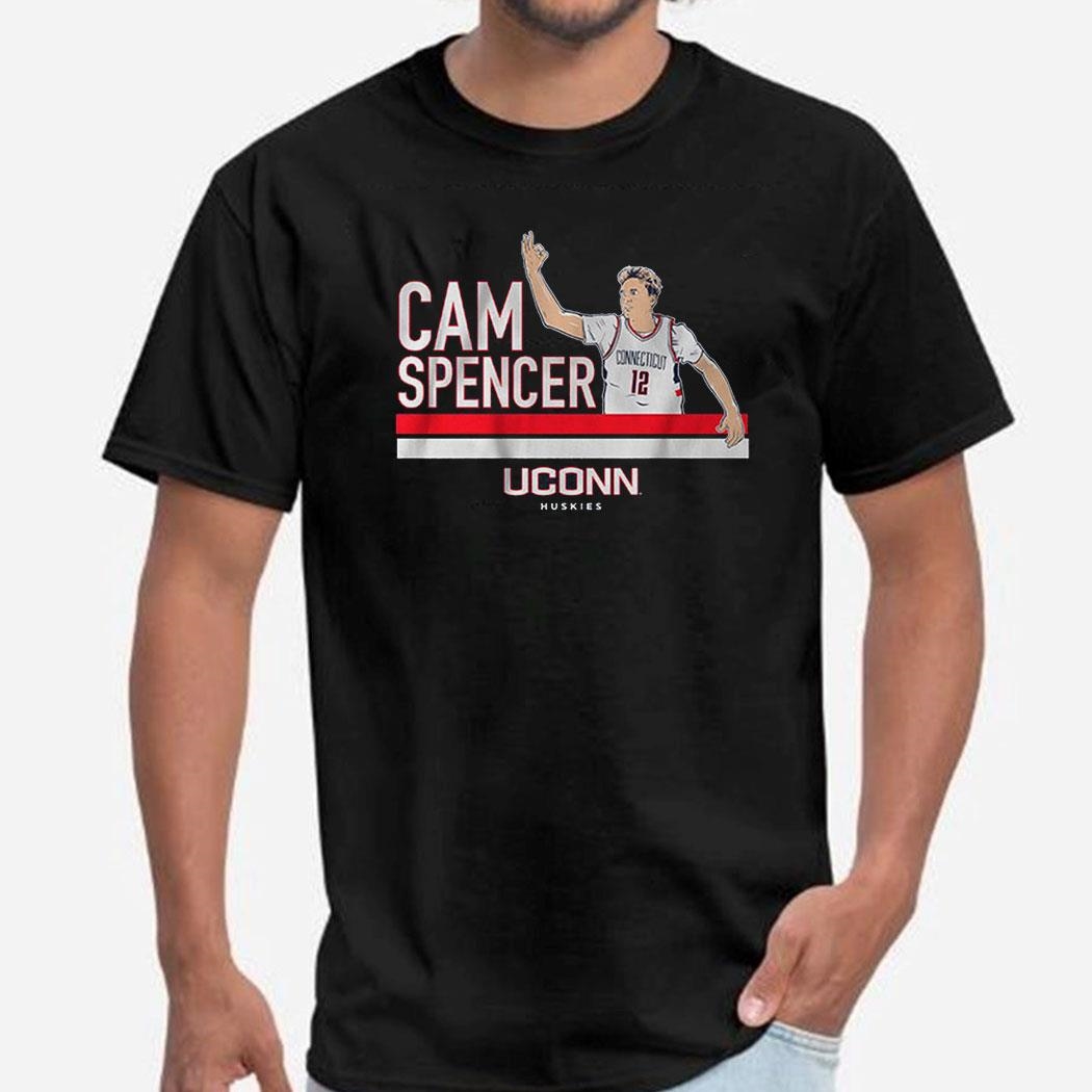 Uconn Basketball Cam Spencer Signature Pose Shirt Ladies Tee