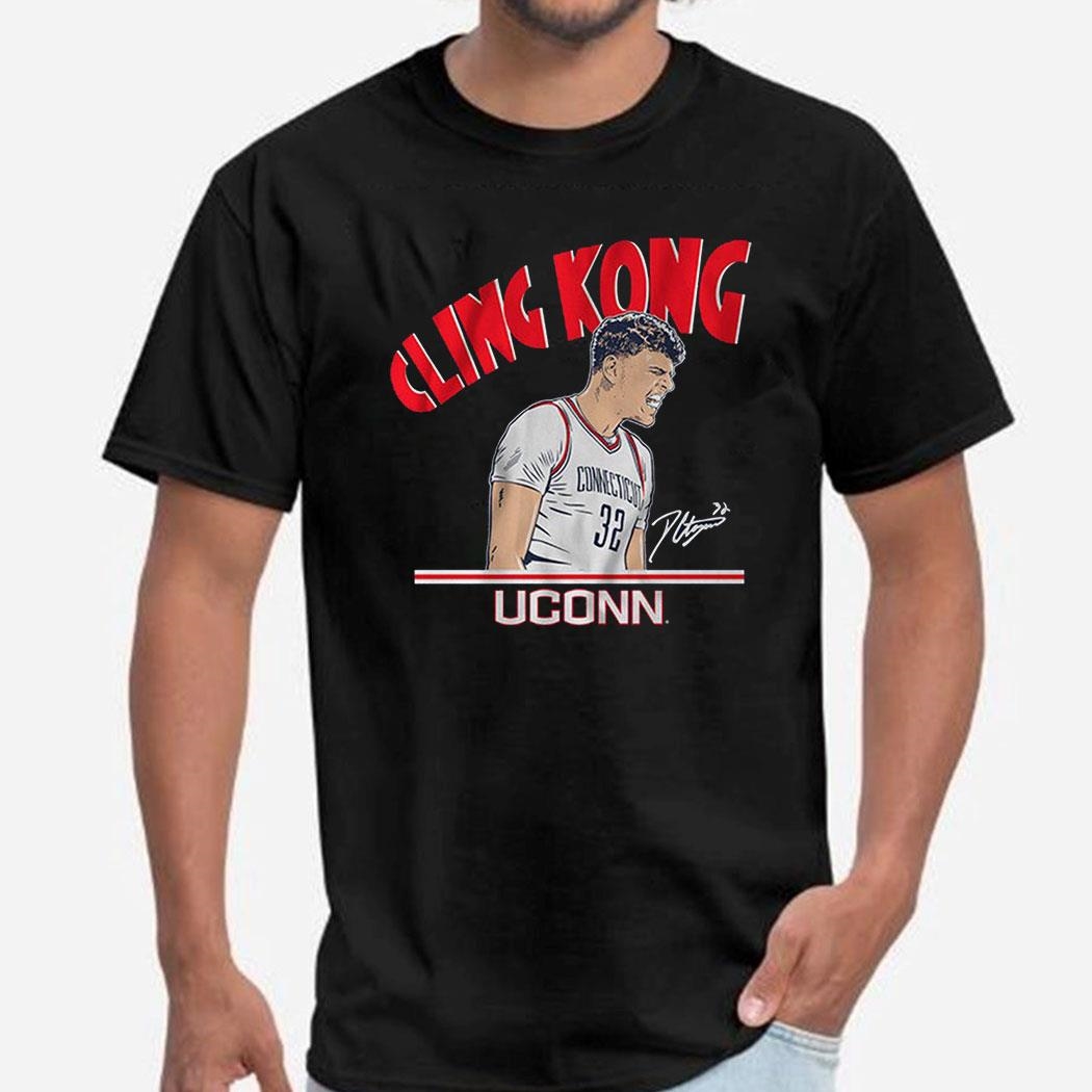 Uconn Basketball Donovan Clingan Cling Kong Shirt Ladies Tee